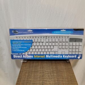 Direct Access Internet Multimedia Keyboard - White